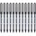 Uni-Ball Rollerball Eye Micro 0,5 mm Schwarz 12 Stück