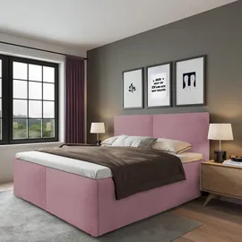 Halmon Schlafkomfort Betten Milano 140 x 200 cm Rosa