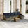 vidaXL Gartensofa-Set 8-tlg. grau