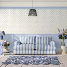 Cath Kidston Vliestapete Button Spot 12 cm x 10 m 5 m2 blau
