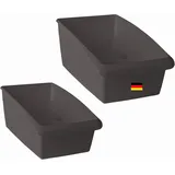 Novaliv Medikamentenbox Organizer Set 3er 25 x 12 cm und 25 x 16 cm