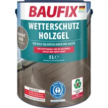 baufix Wetterschutz-Holzgel graphitgrau seidenglänzend 5 l