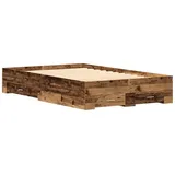 vidaXL Bettgestell mit Schubladen Altholz 120 x 190 cm Holzwerkstoff vidaXL