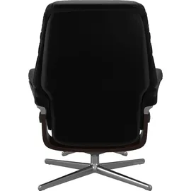 Stressless Relaxsessel STRESSLESS "Sunrise", schwarz (schwarz batick), B:83cm H:105cm T:74cm, Leder BATICK: BATICK ist ein leicht korrigiertes, durchgefärbtes und genarbtes Möbelleder, bei dem die meisten Unebenheiten und Spuren in der Regel entfernt wurden.