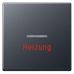 Jung Wippe mit Lichtleiter und Aufschrift " Heizung"  (anthrazit matt)
