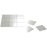 Spiegelfliesen 15 x 15 cm Transparent