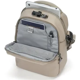 Pacsafe V Companion Crossbody Umhängetasche Polyester Beige