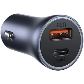 Baseus Golden Contactor Pro car charger USB + USB-C, PD SCP 40W (gray)