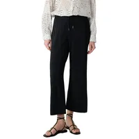 Comma, comma Crop-Hose mit elastischem Bund, Black, 40
