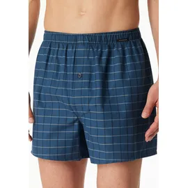 SCHIESSER Web-Boxershorts Dunkelblau/Petrol L 2er Pack