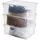 Rotho Aufbewahrungsbox 36 x 26 x 14 cm 3-tlg. transparent/weiß