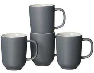 4 FliRt by R&B Kaffeetassen JASPER grau 0,28 l