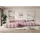 altdecor Ecksofa, Rosa, Textil, 6-Sitzer, L-Form, Ottomane links, 289x176 cm, Wohnzimmer, Sofas - Couches, Wohnlandschaften, Ecksofas
