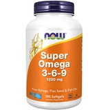 NOW Foods Now Foods, Super Omega 3-6-9, 1200mg, 180 Weichkapseln