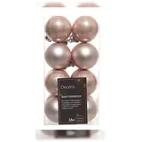 Christmas Decorations Weihnachtskugeln 4cm Kunststoff Christbaumkugeln bruchsicher hellrosa