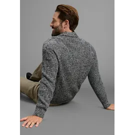 MAN'S WORLD Strickjacke melierte Optik schwarz 4XL