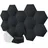 Relaxdays Akustikpaneel Relaxdays Schwarz 18 St. 30 x 26 cm