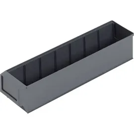 ALUTEC München Sichtlagerkasten Kunststoff 400 x 91 x 81 mm Dunkelgrau