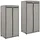vidaXL Kleiderschrank 2 Stk. 75 x 160 x 50 cm Grau