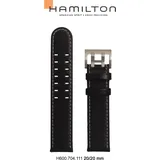 Hamilton Leder Khaki Field Auto Band-set Leder-braun-20/20 H690.704.111 - braun