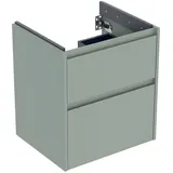 Geberit Waschtischunterschrank 2 Schubladen 54,6 x 60,6 x 44,6 cm Salbeigrün