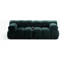 Micadoni Sofa Bellis, modular 2-Sitzer blau