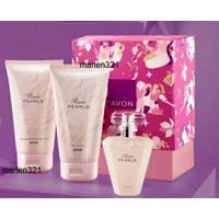 Avon Rare Pearls Eau de Parfum 50 ml + Duschgel 150 ml + Körperlotion 150 ml Geschenkset