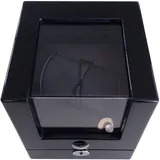 SELVA Advance Uhrenbeweger – für 2 Uhren – schwarz – mit Netzteil