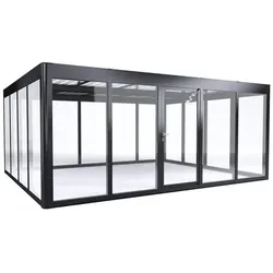 SunElements Gewächshaus »Energy 5.4«, BxHxT: 548 x 229 x 443 cm, UV-beständig, winterfest - silberfarben