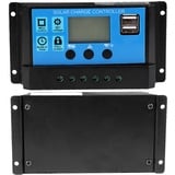 Solarladeregler 12V 24V, 60A Auto Solarladeregler Solarpanel Batterieregler Duales USB-LCD-Display, Solarladeregler PWM Controller(50A) regler 12v