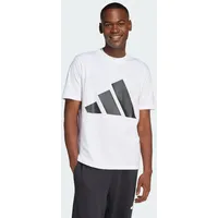 Adidas Essentials Big Logo Kurzarm-T-Shirt White / Black 2XL