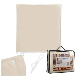 Relaxdays Sonnensegel, Polyester, Beige