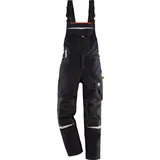 Terrax Herren Latzhose Workwear schwarz-Limette (60) - 60