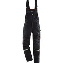 Terrax Herren Latzhose Workwear schwarz-Limette (60) - 60