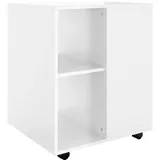 vidaXL Rollschrank Hochglanz-Weiß 60x53x72 cm Holzwerkstoff