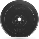 Gymtek® Hantelscheibe, Ø 31,5mm Gewicht - Hantelscheibe, Gussscheiben – Gewichtsscheibe – Hantelscheibe - Fitness Scheiben - Gewichte für Hantel, Langhantel - Hantelgewichte (10 kg)