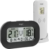 TFA Dostmann Funk-Thermometer COOL@HOME Funk-Thermometer digital Schwarz 30.3046.01