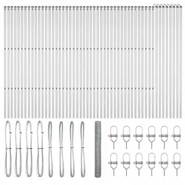 vidaXL Zaunpfosten 100 x 140 cm Silber/Stahl