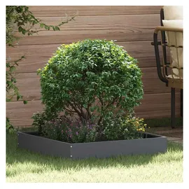 vidaXL Raseneinfassung 60 x 60 x 13 cm Anthrazit