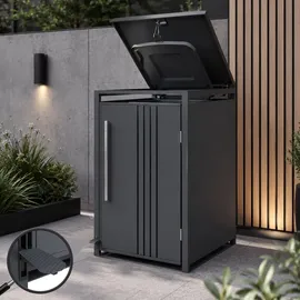 MCW Mülltonnenverkleidung MCW-Q76 116 x 68 x 89 cm grau