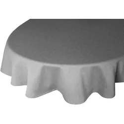 Tischdecke WIRTH "WIESSEE" Gr. 1, grau, Ø:160cm, Baumwolle, Modal, Leinen, Tischdecken