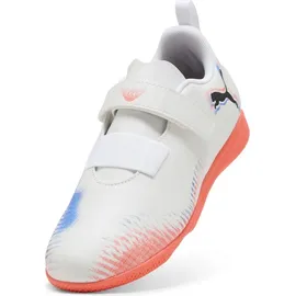 Puma Future 8 Play IT Hallenschuhe Kinder Puma white/Puma black/glowing red 33