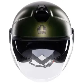 AGV Eteres Andora Jethelm - Matt Dunkelgrün/Schwarz / M