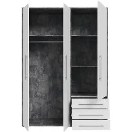 Möbel Kraft Kleiderschrank Morley 144,4 x 200 x 53 cm Grau