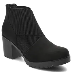 Schwarze Stiefeletten S.Barski Absatzschuhe, 41