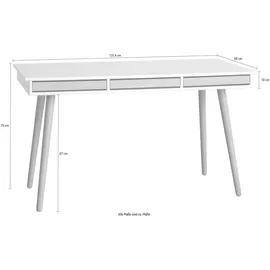 Hammel Furniture Schreibtisch Mistral Eiche weiß