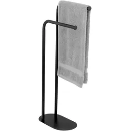 Wenko Handtuchständer Levante, schwarz, Stahl, 30x79x17 cm,