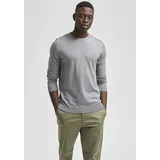 Selected Herren, Rundhals, Pullover SLHBERG CREW NECK B grau 16074682 M