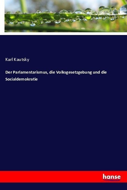 Der Parlamentarismus  Die Volksgesetzgebung Und Die Socialdemokratie - Karl Kautsky  Kartoniert (TB)