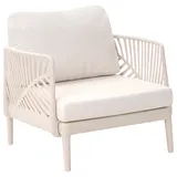 Beliani SATURNIA Gartensessel 68 x 78 x 78 cm hellbeige 1 St.